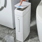 Bathroom Trash Can Slim Hidden Toilet Brush 4.5L