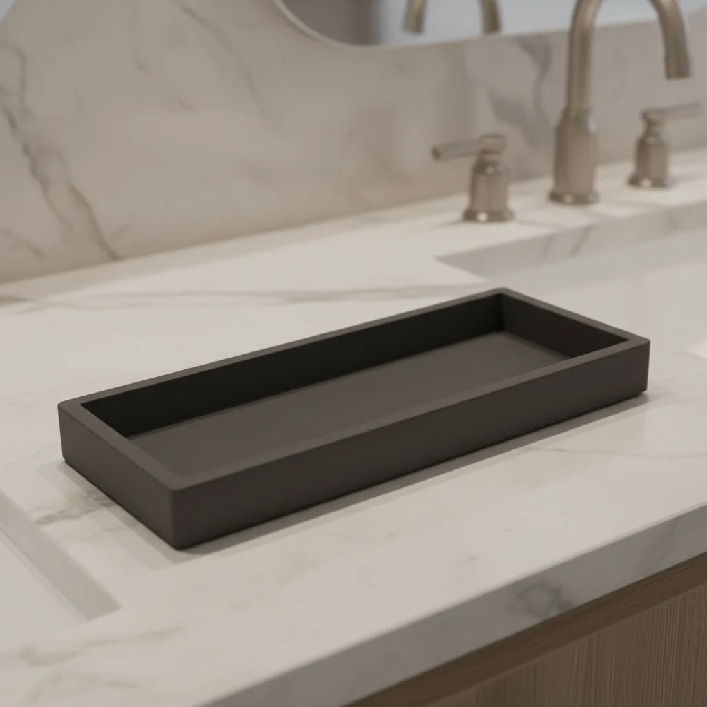 Bathroom Tray Silicone Non-Slip & Easy Clean