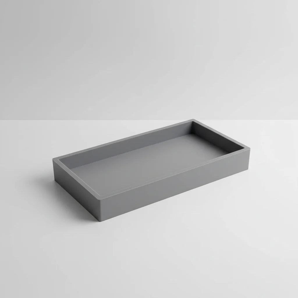 Bathroom Tray Silicone Non-Slip & Easy Clean