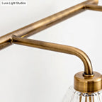 Bathroom Wall Sconce Cone Glass Brass Finish