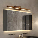 Bathroom Wall Sconce Wood Veneer Acrylic Shade LED