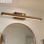 Bathroom Wall Sconce Wood Veneer Acrylic Shade LED