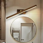 Bathroom Wall Sconce Wood Veneer Acrylic Shade LED