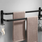 Bathroom Wall Shelf Corrosion-Resistant Aluminum Integrated Towel Bar