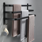 Bathroom Wall Shelf Corrosion-Resistant Aluminum Integrated Towel Bar