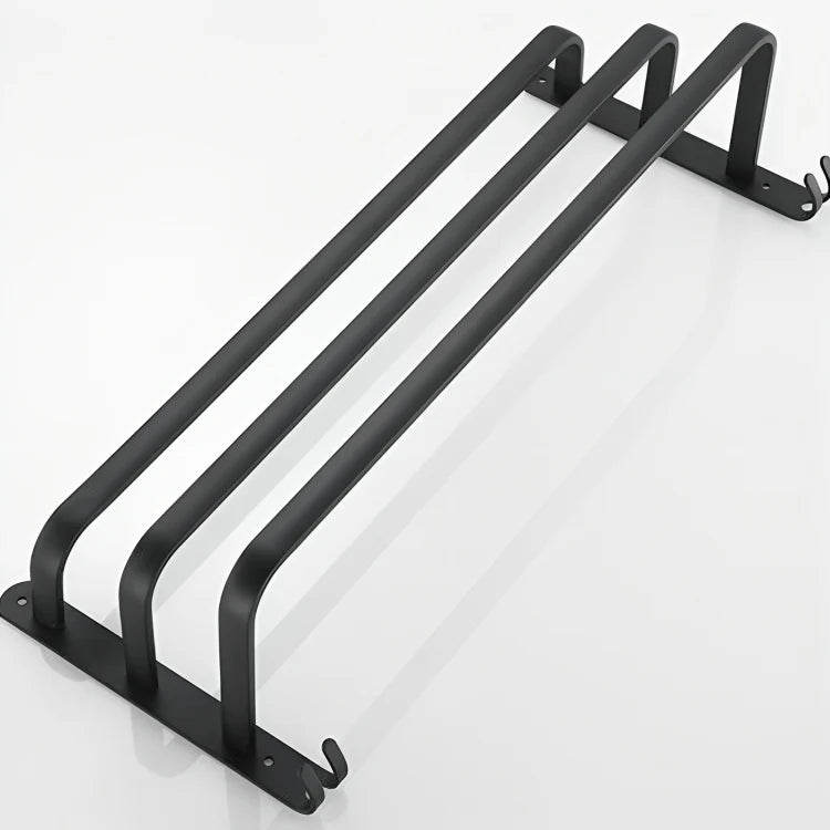 Bathroom Wall Shelf Corrosion-Resistant Aluminum Integrated Towel Bar