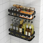 Bathroom Wall Shelf Drill-Free Adhesive Stainless Steel