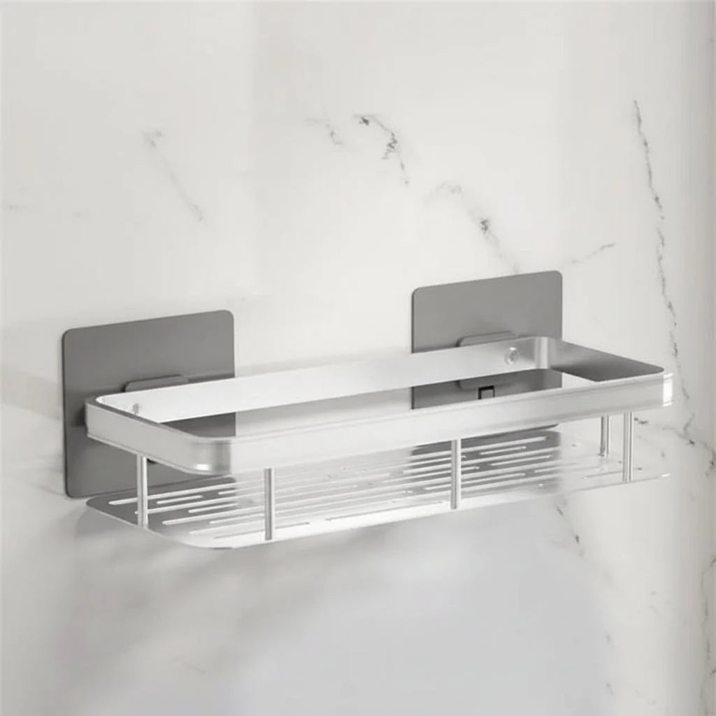 Bathroom Wall Shelf Drill-Free Adhesive Stainless Steel