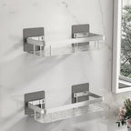 Bathroom Wall Shelf Drill-Free Adhesive Stainless Steel