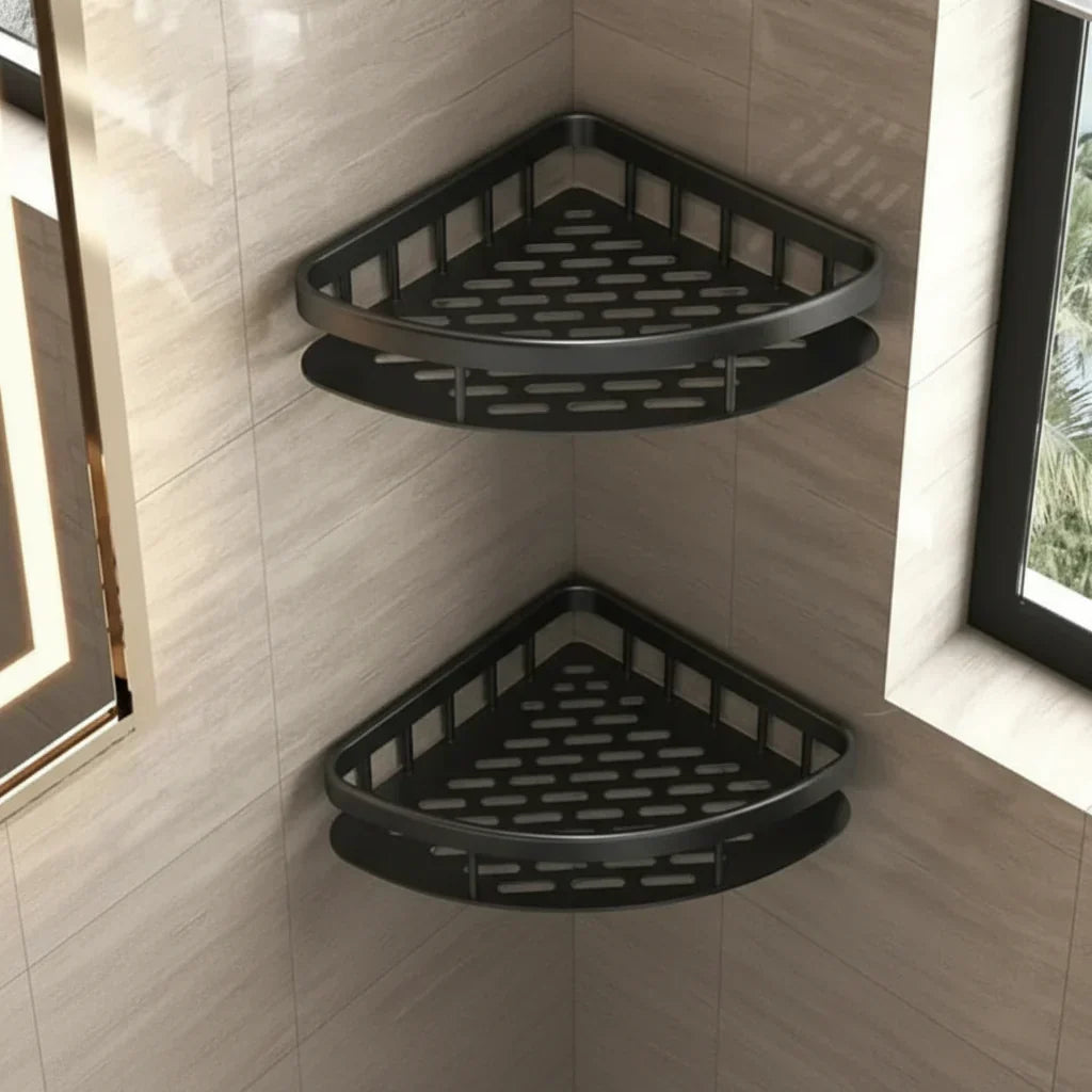 Bathroom Wall Shelf Drill-Free Adhesive Stainless Steel