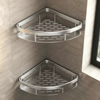 Bathroom Wall Shelf Drill-Free Adhesive Stainless Steel
