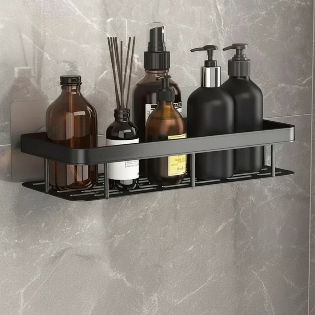 Bathroom Wall Shelf Drill-Free Adhesive Stainless Steel
