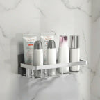 Bathroom Wall Shelf Drill-Free Adhesive Stainless Steel