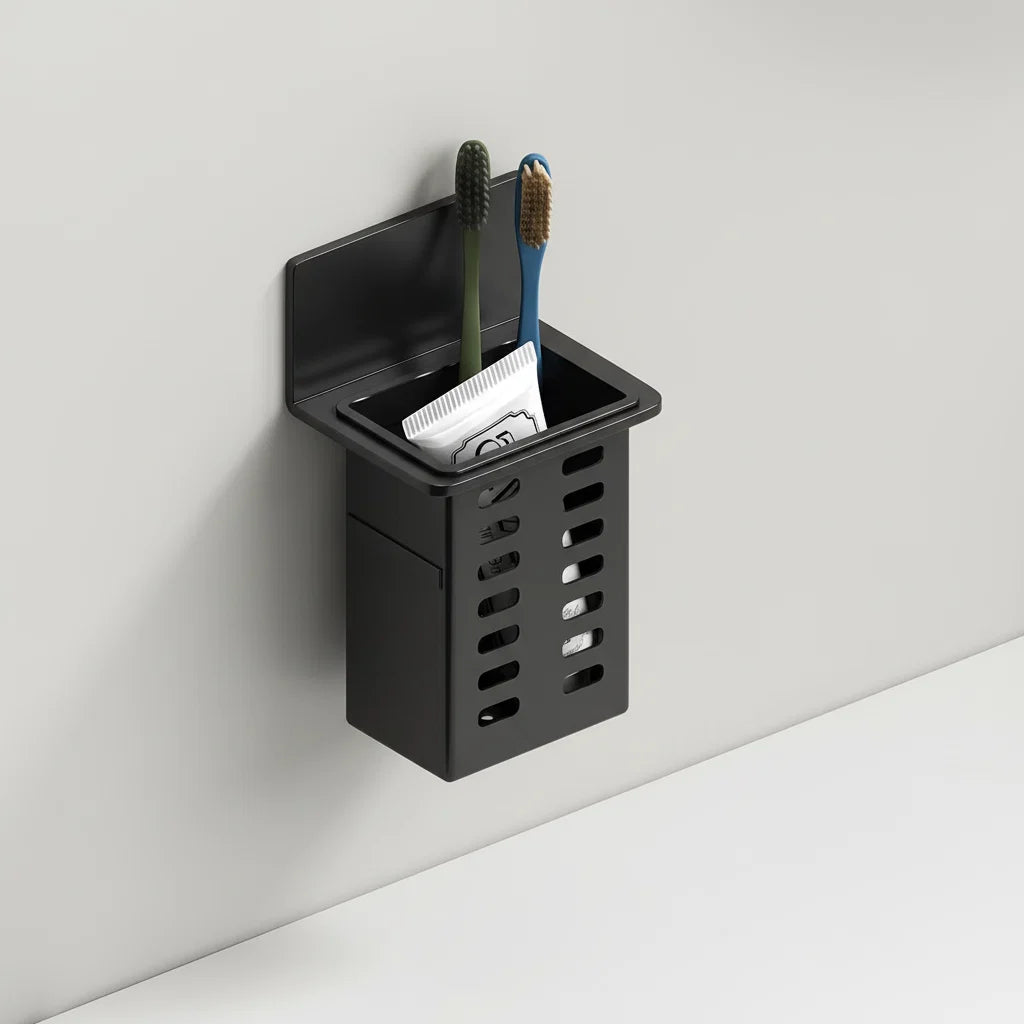 Bathroom Wall Shelf Drill-Free Self-Adhesive Space-Saving Drainage Holes