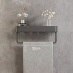 Bathroom Wall Shelf Integrated Towel Bar Moisture-Resistant