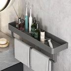 Bathroom Wall Shelf Metal Wall-Mounted Space-Saving