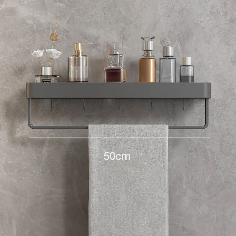 Bathroom Wall Shelf Metal Wall-Mounted Space-Saving