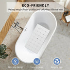 Bathtub Mat Non-Slip Silicone Suction Cups & Drain Holes