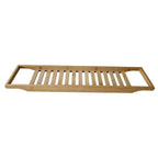 Bathtub Organizer Tray Bamboo Slatted Drainage Ergonomic Handles