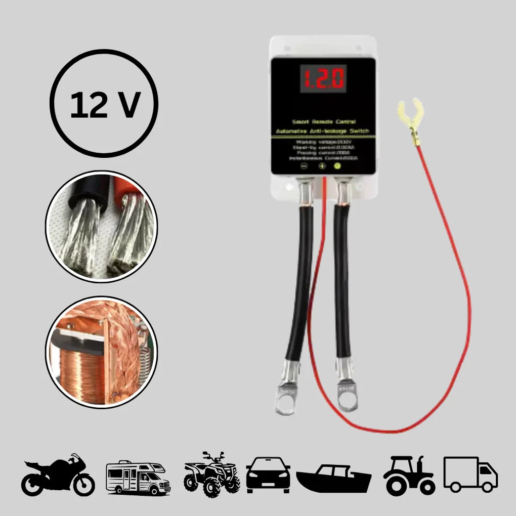 Battery Disconnect Switch Wireless Remote Anti-Theft 250 Amp