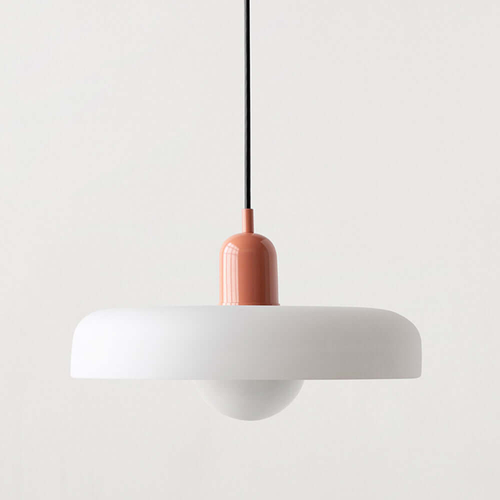 Bauhaus Geometric Colored Glass Pendant Light (Adjustable Suspension)