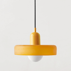Bauhaus Geometric Colored Glass Pendant Light (Adjustable Suspension)