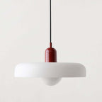 Bauhaus Geometric Colored Glass Pendant Light (Adjustable Suspension)