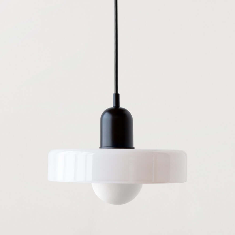 Bauhaus Geometric Colored Glass Pendant Light (Adjustable Suspension)