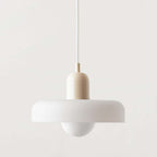 Bauhaus-Inspired Dimmable Colored Glass Pendant Light