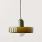 Bauhaus-Inspired Dimmable Colored Glass Pendant Light