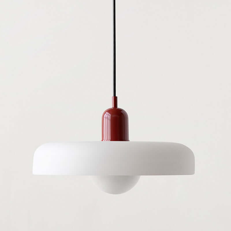 Bauhaus-Inspired Dimmable Colored Glass Pendant Light
