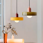 Bauhaus-Inspired Dimmable Colored Glass Pendant Light