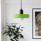 Bauhaus-Inspired Dimmable Colored Glass Pendant Light