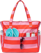 Beach Bag Extra Large Wet Compartment Multiple Pockets