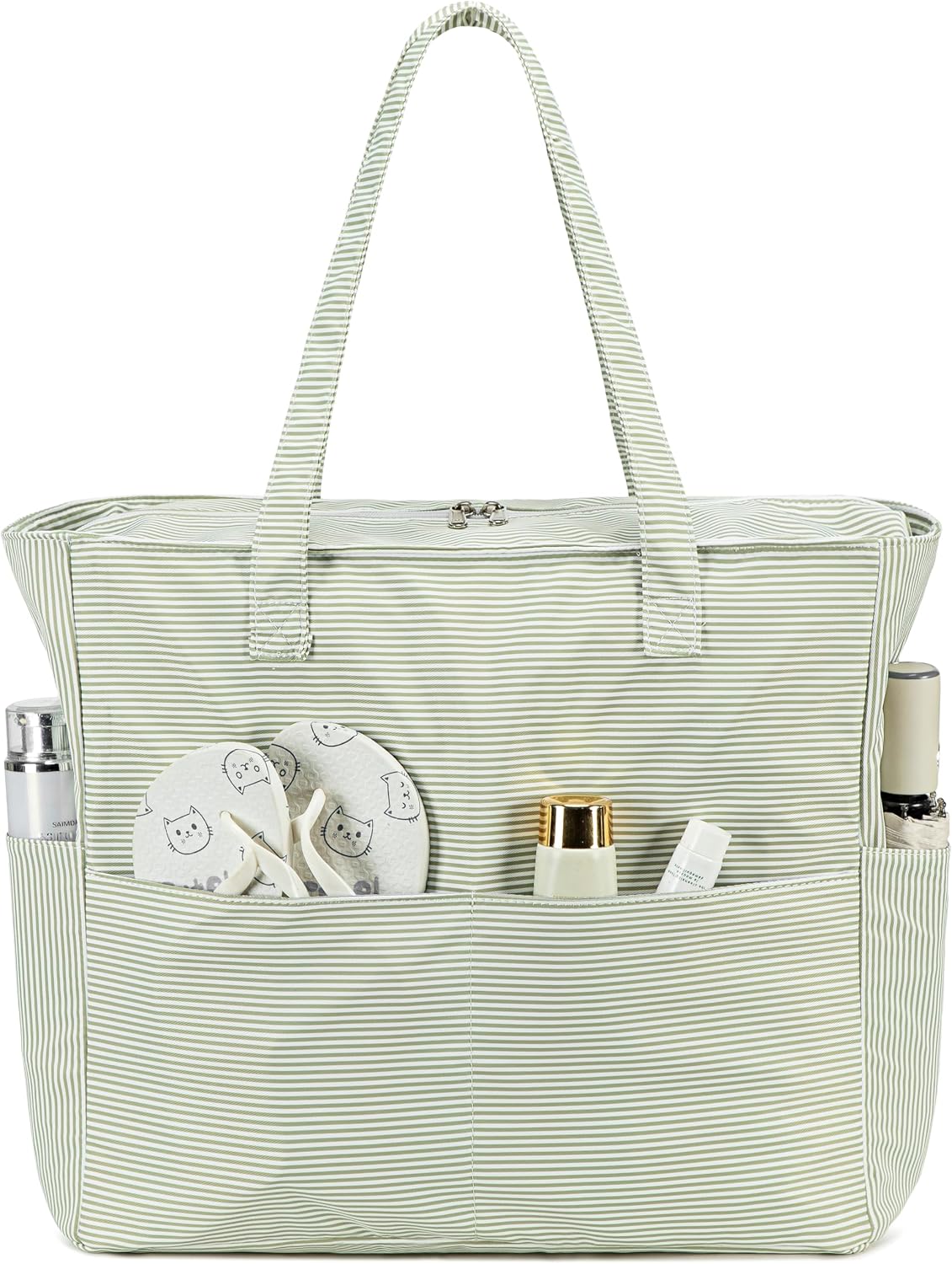 Beach Bag Extra Large Wet Compartment Multiple Pockets