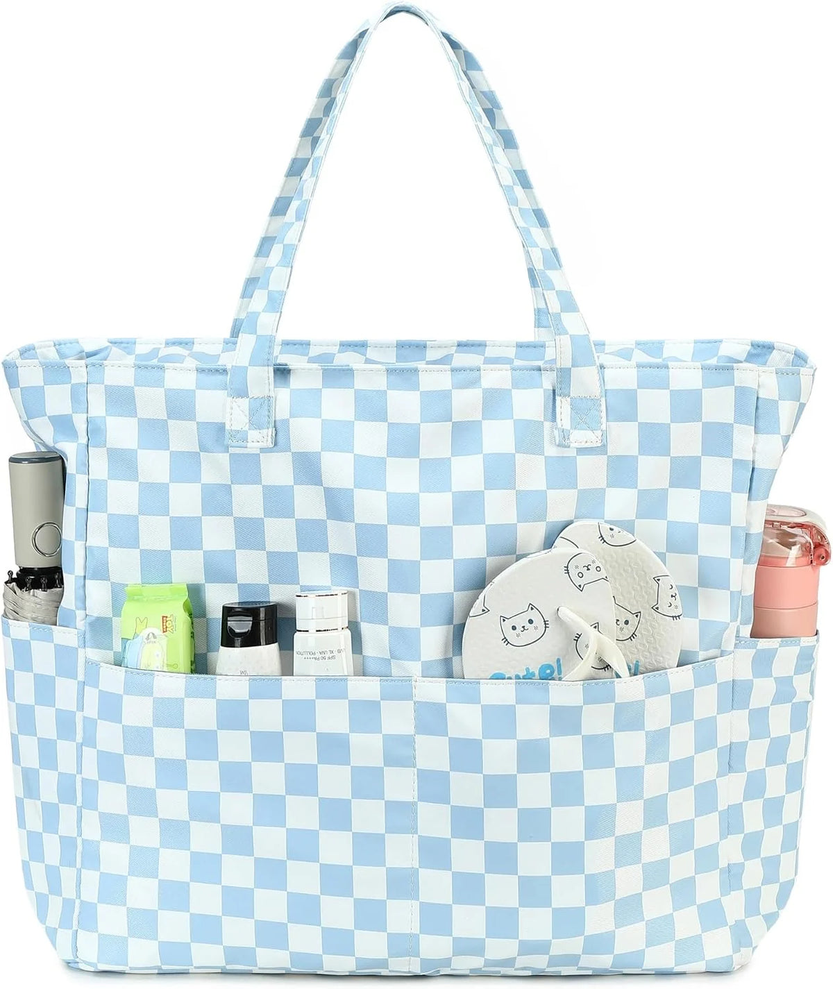 Beach Bag Extra Large Wet Compartment Multiple Pockets