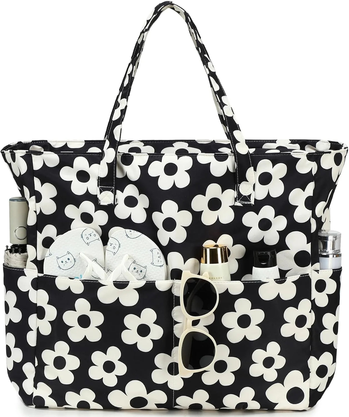Beach Bag Extra Large Wet Compartment Multiple Pockets