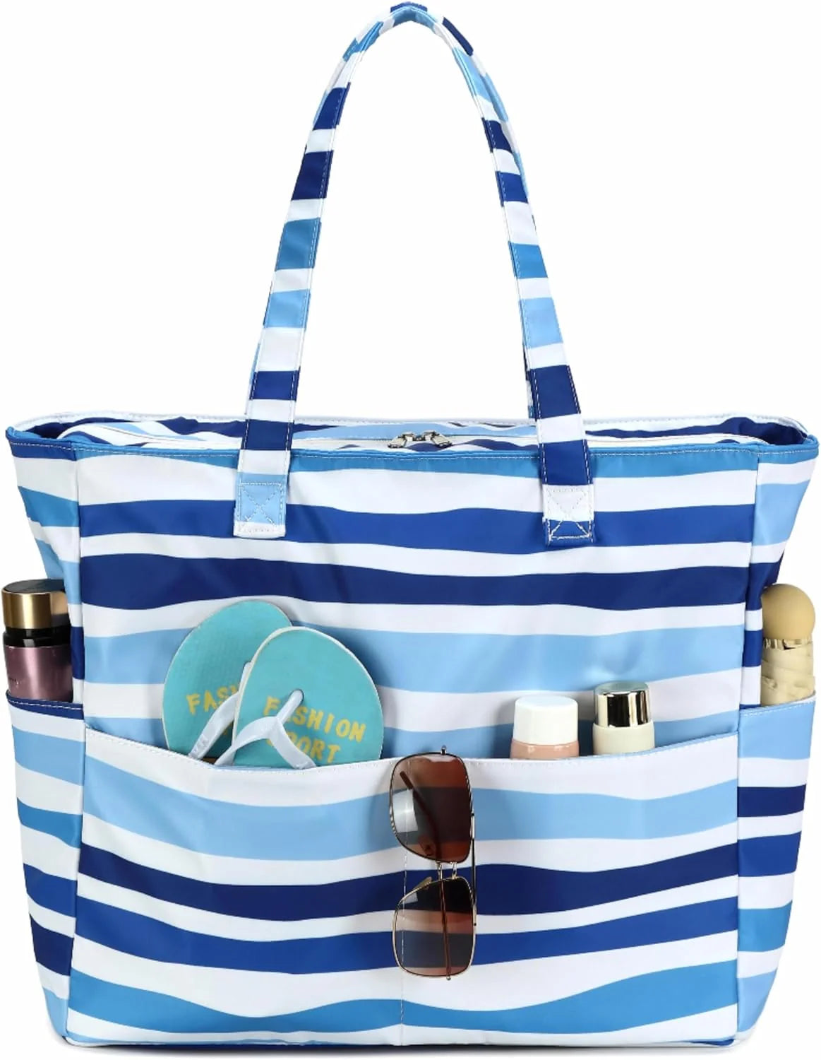 Beach Bag Extra Large Wet Compartment Multiple Pockets