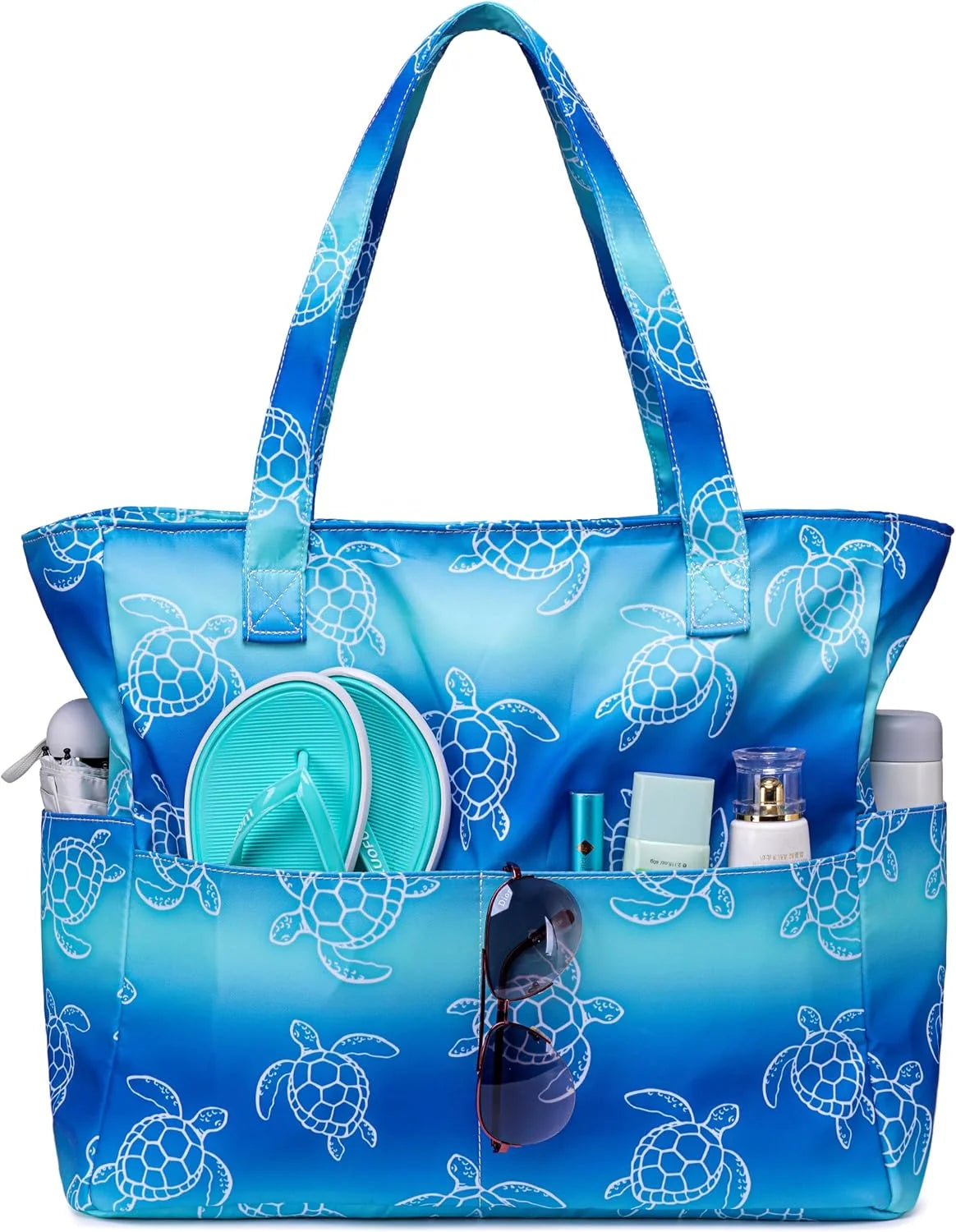 Beach Bag Extra Large Wet Compartment Multiple Pockets