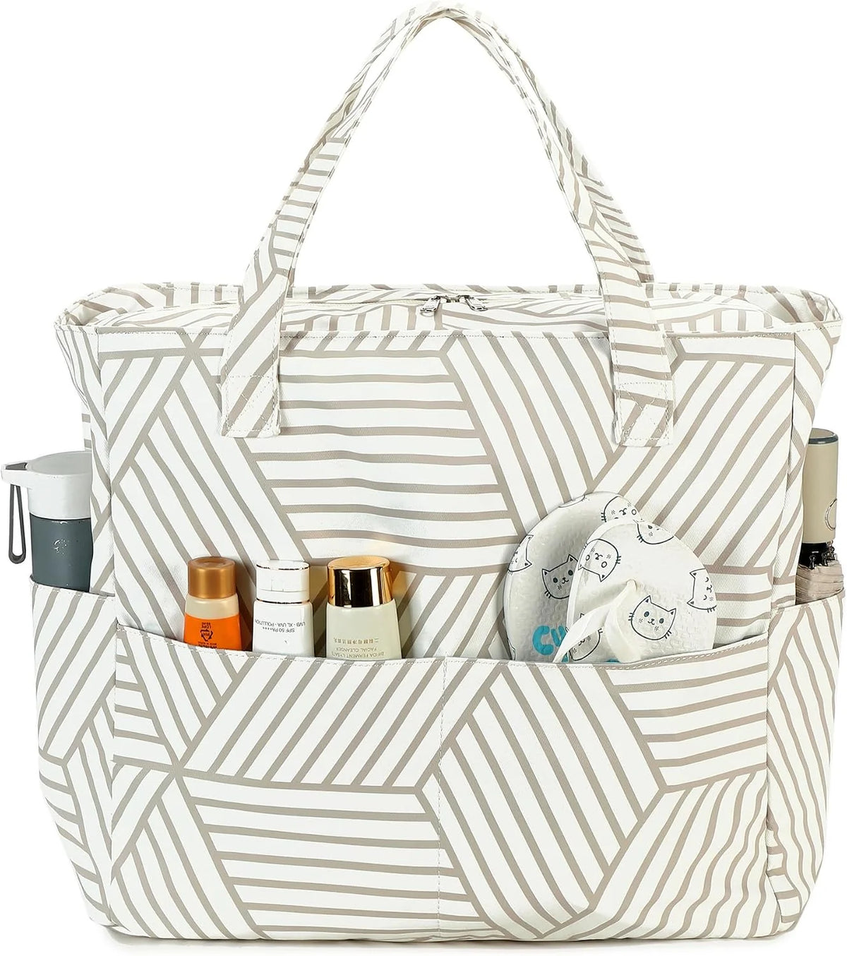 Beach Bag Extra Large Wet Compartment Multiple Pockets