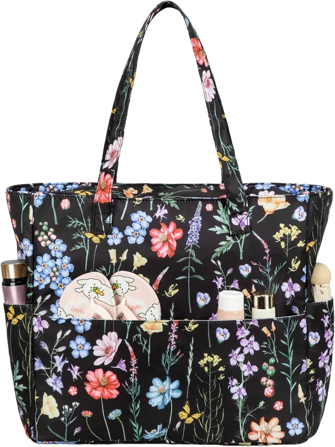 Beach Bag Extra Large Wet Compartment Multiple Pockets