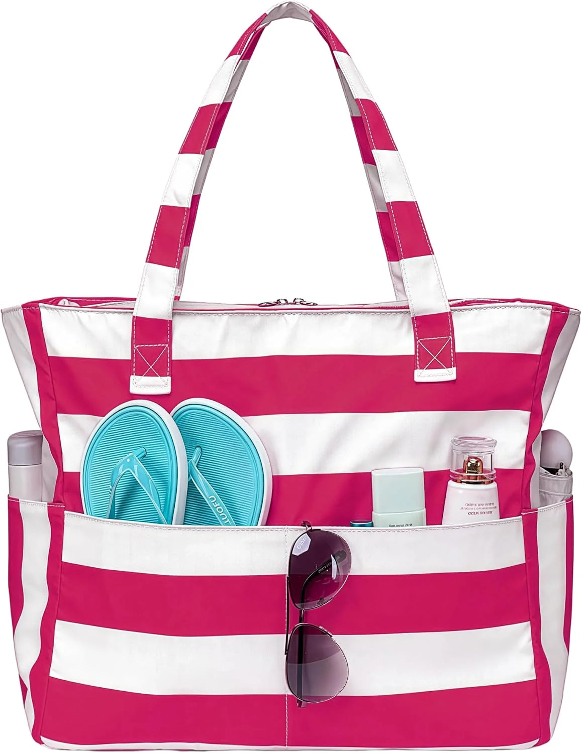 Beach Bag Extra Large Wet Compartment Multiple Pockets