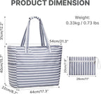 Beach Bag Waterproof & Sandproof Foldable Separate Wet Compartment