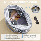 Beach Bag Waterproof & Sandproof Foldable Separate Wet Compartment