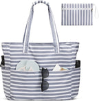Beach Bag Waterproof & Sandproof Foldable Separate Wet Compartment