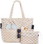 Beach Bag Waterproof & Sandproof Foldable Separate Wet Compartment