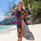 Beach Cover-Up Lightweight Breathable Boho Print