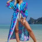 Beach Cover-Up Lightweight Breathable Boho Print