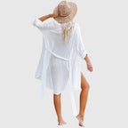 Beach Cover-Up Lightweight & Breathable Button-Front