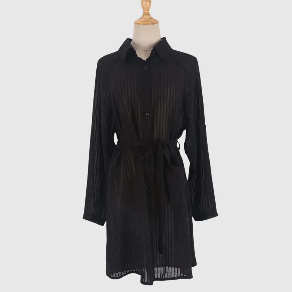 Beach Cover-Up Lightweight & Breathable Button-Front
